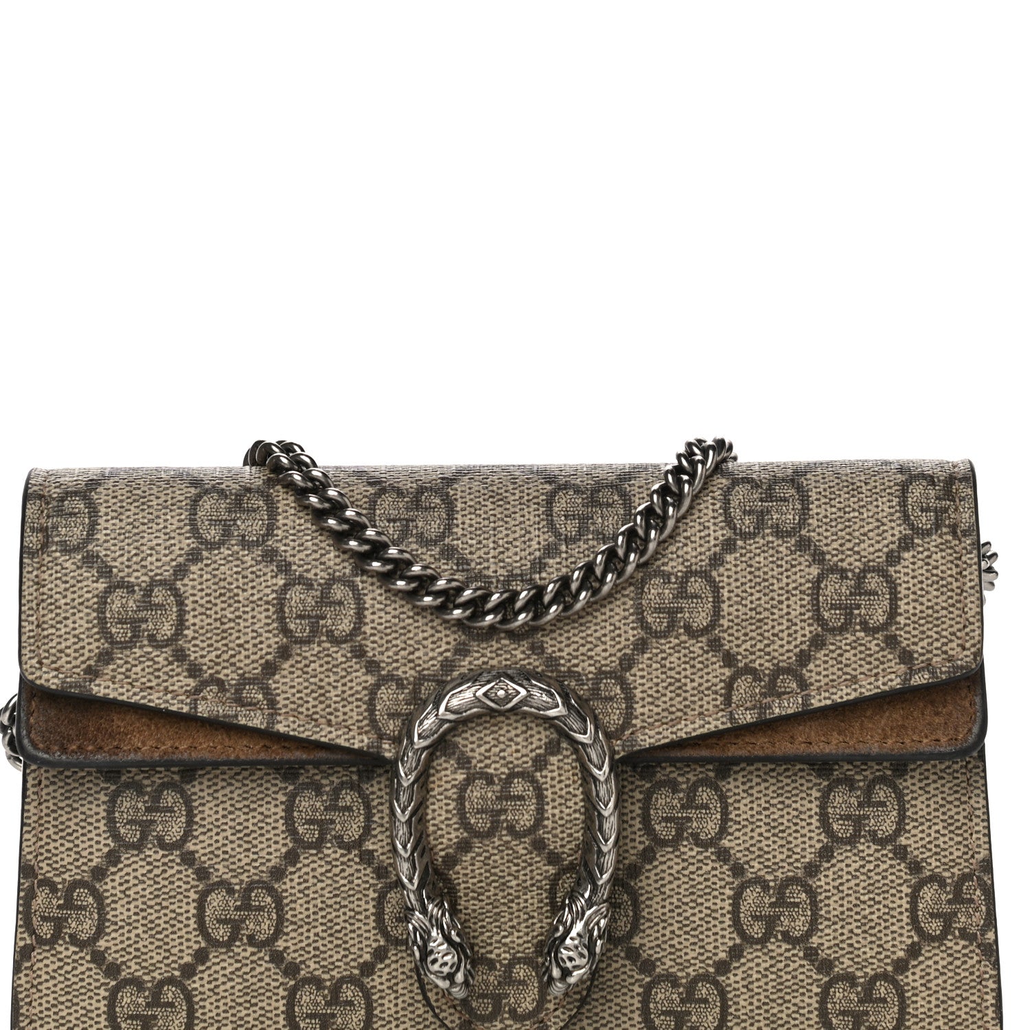 Gucci GG Supreme Monogram Super Mini Dionysus Shoulder Bag Taupe 7 of 27