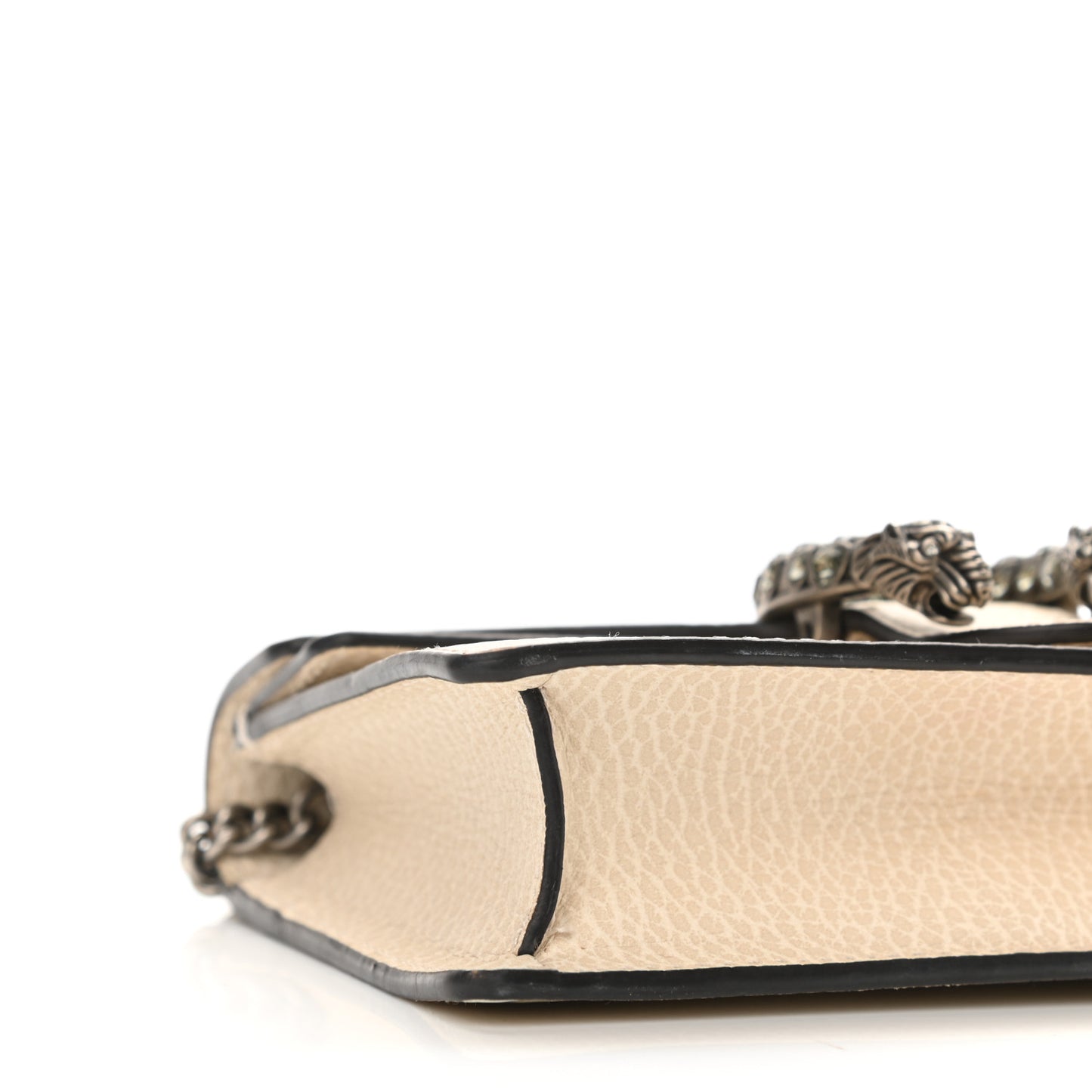 Dollar Calfskin Crystal Super Mini Dionysus Shoulder Bag Mystic White Black Diamond