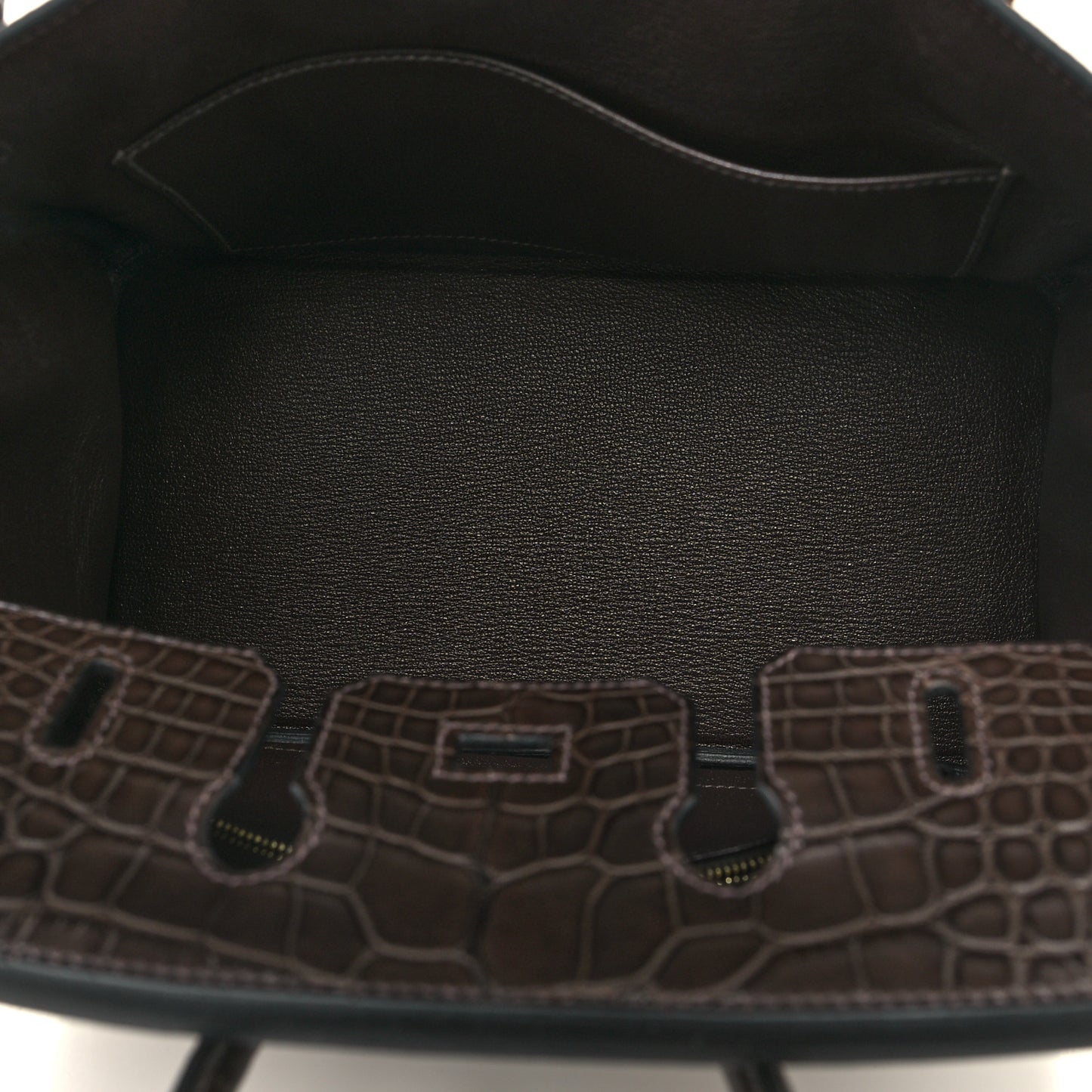 Togo Matte Alligator Birkin Touch 25 Ebene