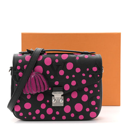 Louis Vuitton LV x YK Empreinte Monogram Giant Pochette Metis Black Fuchsia 11 of 11