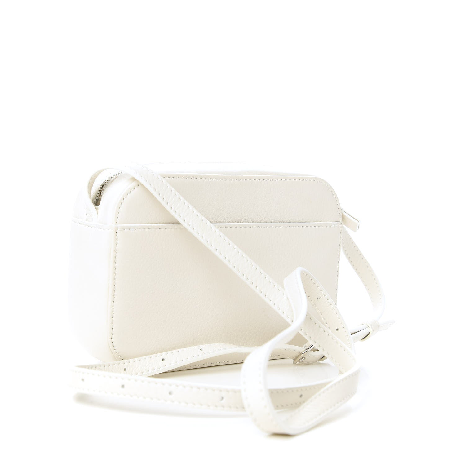 Balenciaga Calfskin Logo XS Everyday Camera Bag White 3 of 8