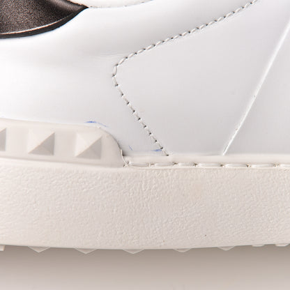 Valentino Garavani Calfskin VLTN Rockstud Open Sneakers 37.5 White 10 of 14