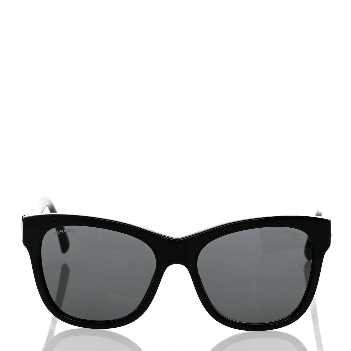 Acetate Square CC Sunglasses 5380 Black