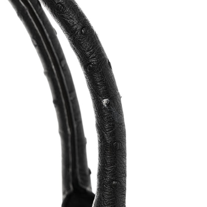 Prada Ostrich Tote Black 11 of 13