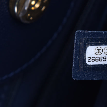 Chanel Caviar Small Studded Deauville Tote Blue 7 of 8