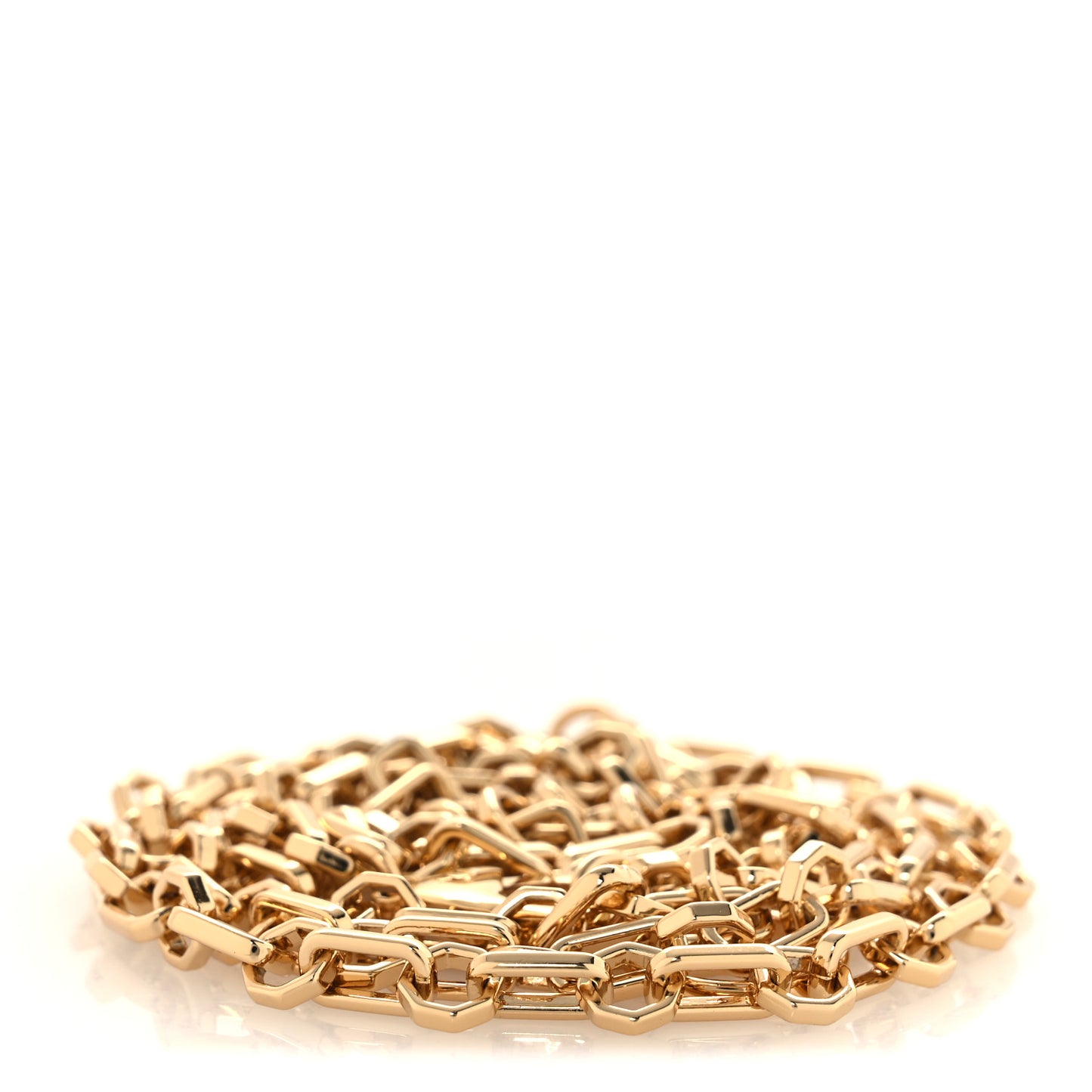 Metal Micro Dauphine Chain Shoulder Strap Gold