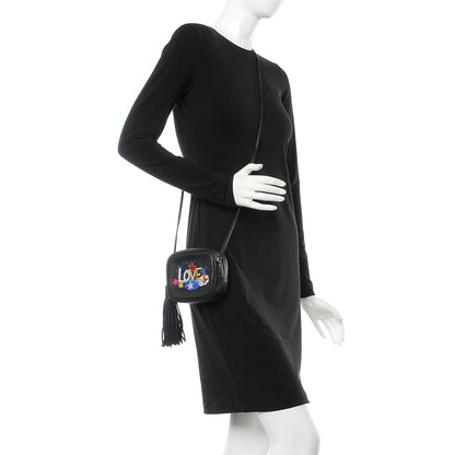 Saint Laurent Calfskin Love Patchwork Blogger Bag Black 2 of 7