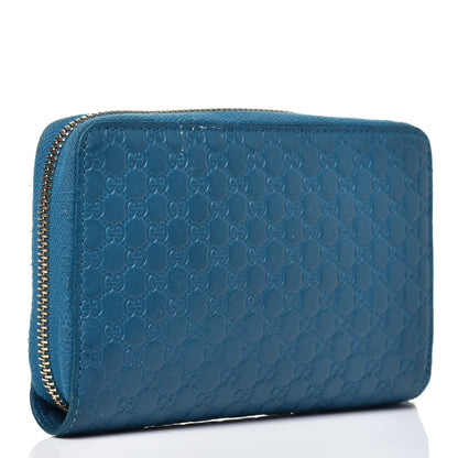 Gucci Microguccissima Zip Around Organizer Wallet Deep Cobalt 3 of 6