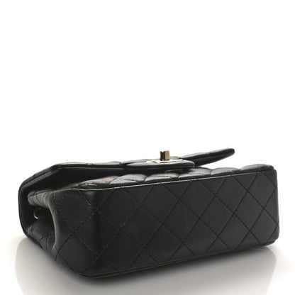 Chanel Lambskin Quilted Mini Rectangular Flap Black 4 of 9