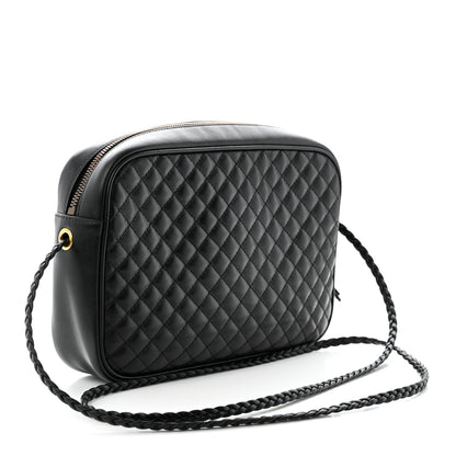 Gucci Calfskin Web Trapuntata Small GG Shoulder Bag Black 3 of 11