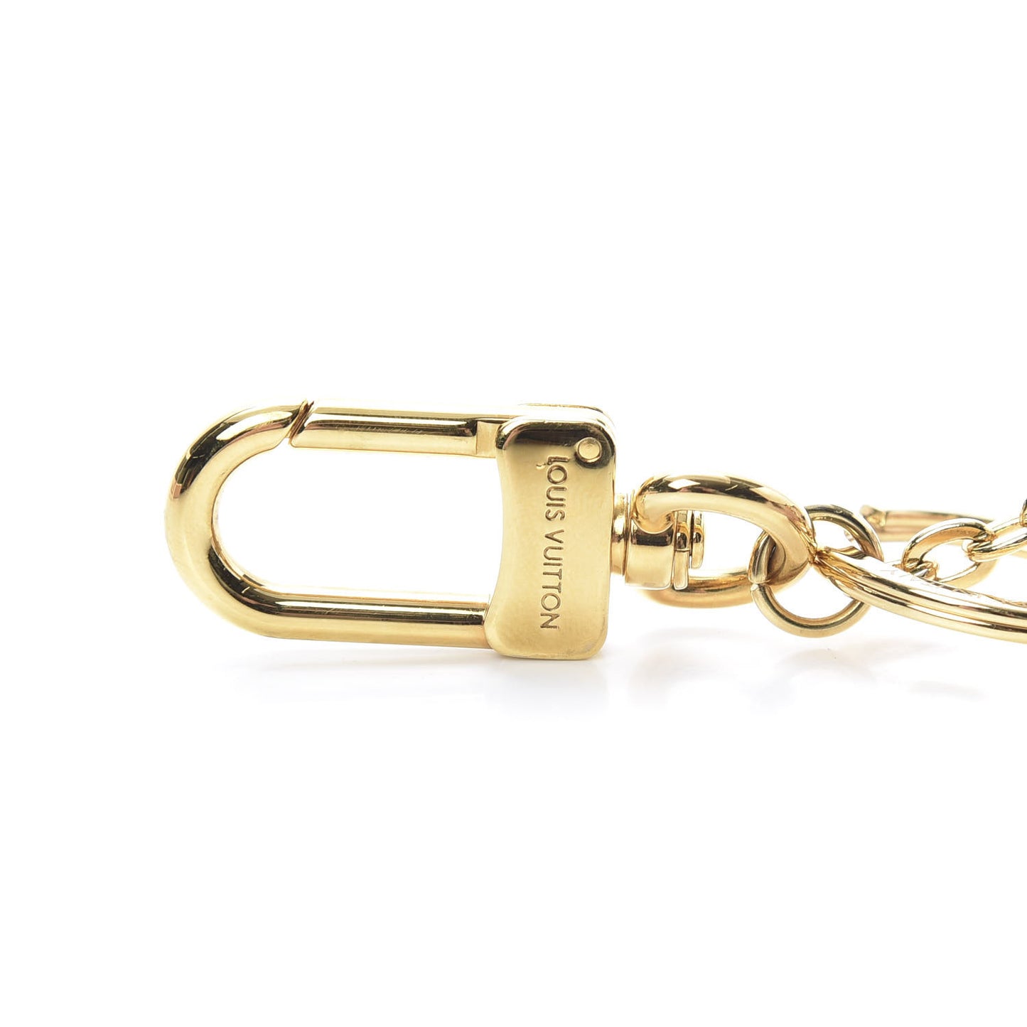Mink Fur Reverse Monogram Eye-Trunk Bear Bag Charm Key Holder