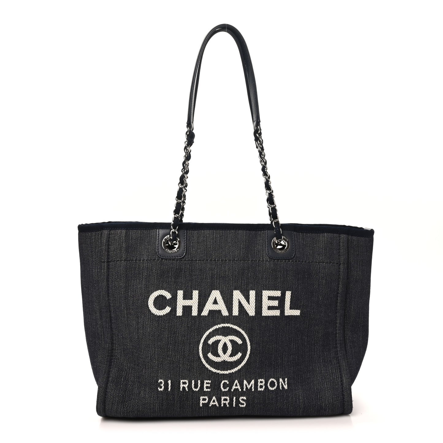 Denim Small Deauville Tote Dark Blue