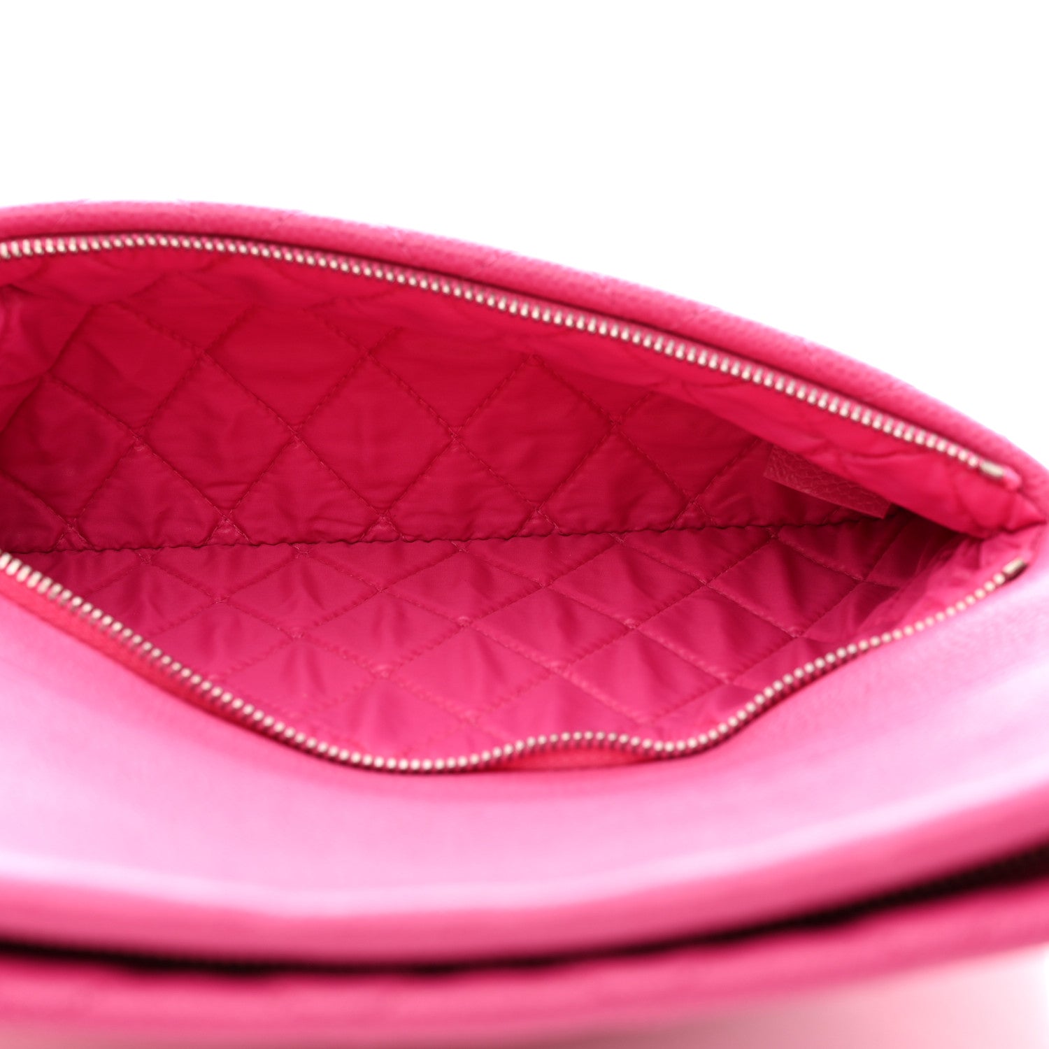 Chanel Caviar Quilted CC Beauty Clutch Pink 7 of 9