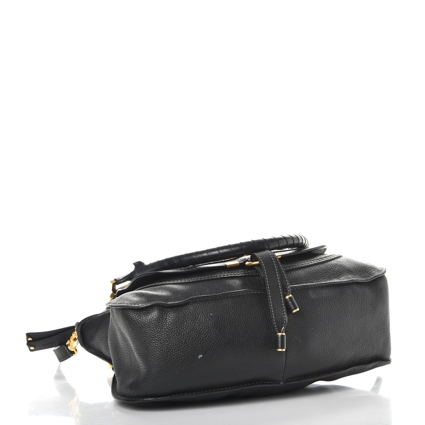 Calfskin Medium Marcie Satchel Black