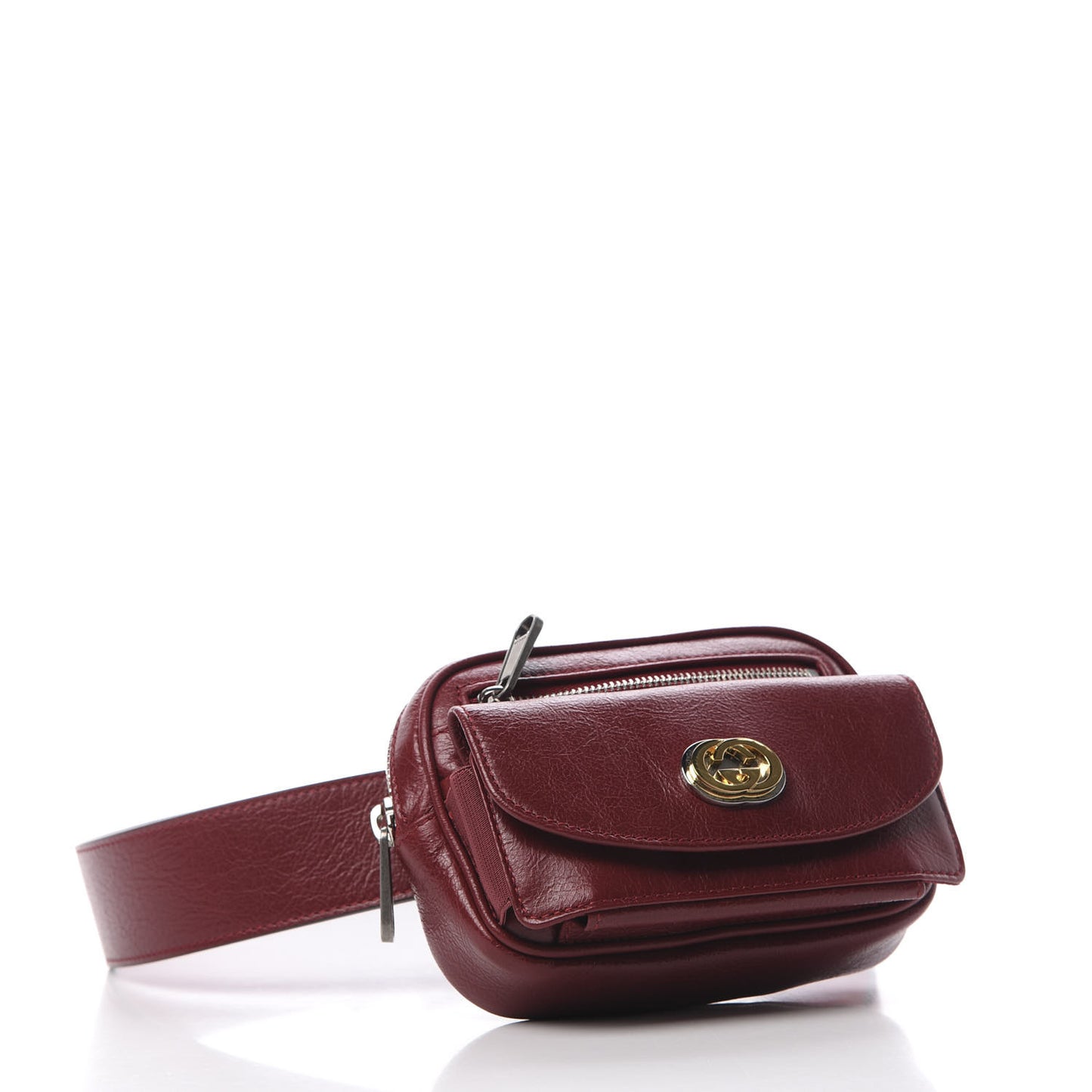 Fluffy Calfskin Mini Morpheus Belt Bag 90 36 Red