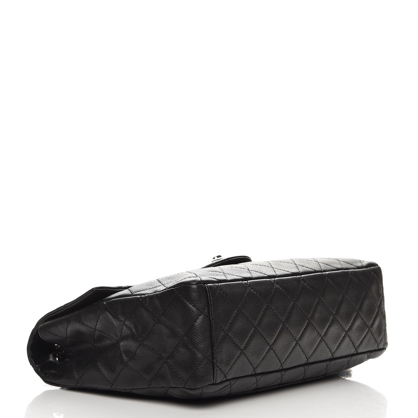 Washed Caviar Maxi Single Flap Black