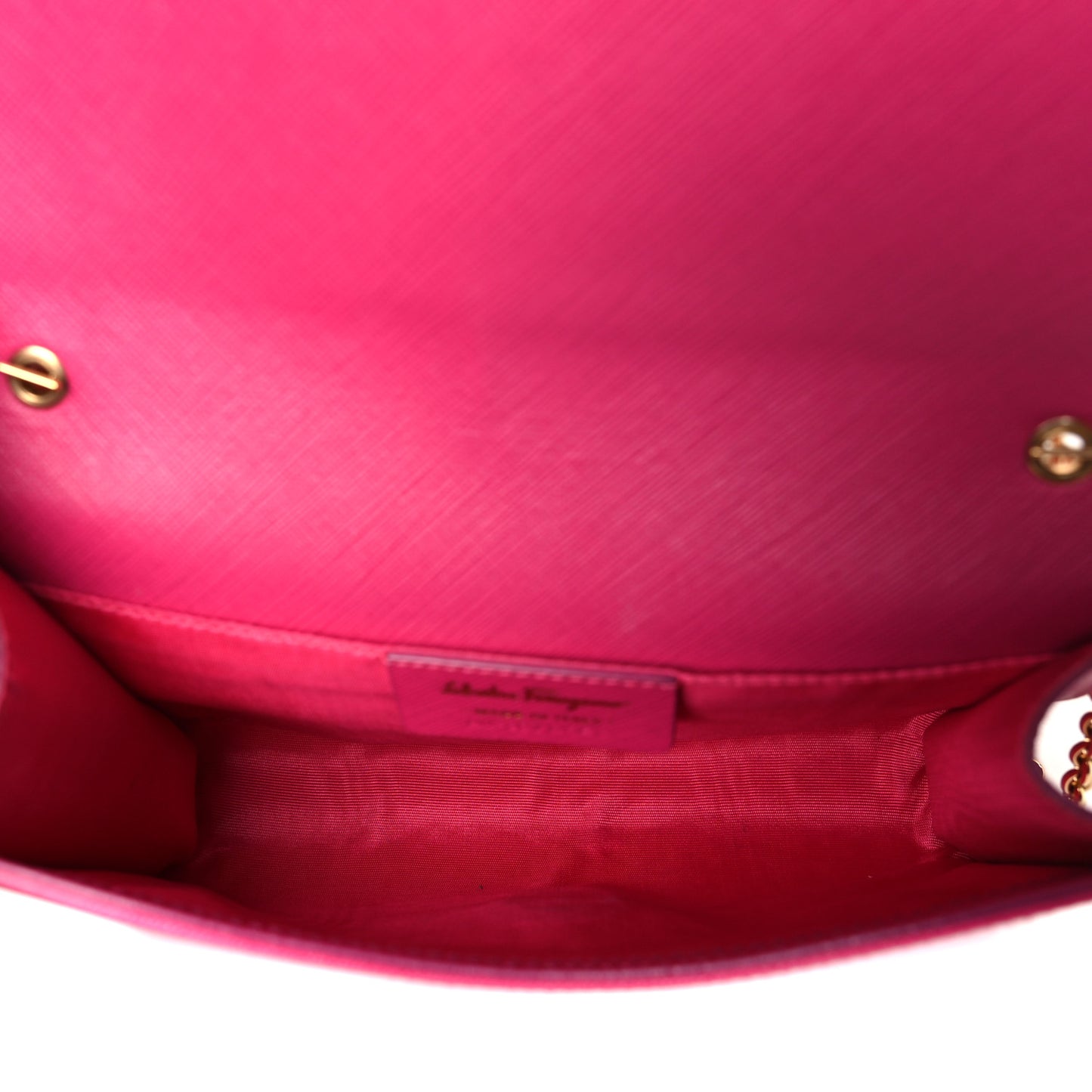 Hammered Calfskin Mini Miss Vara Bow Chain Bag Pink