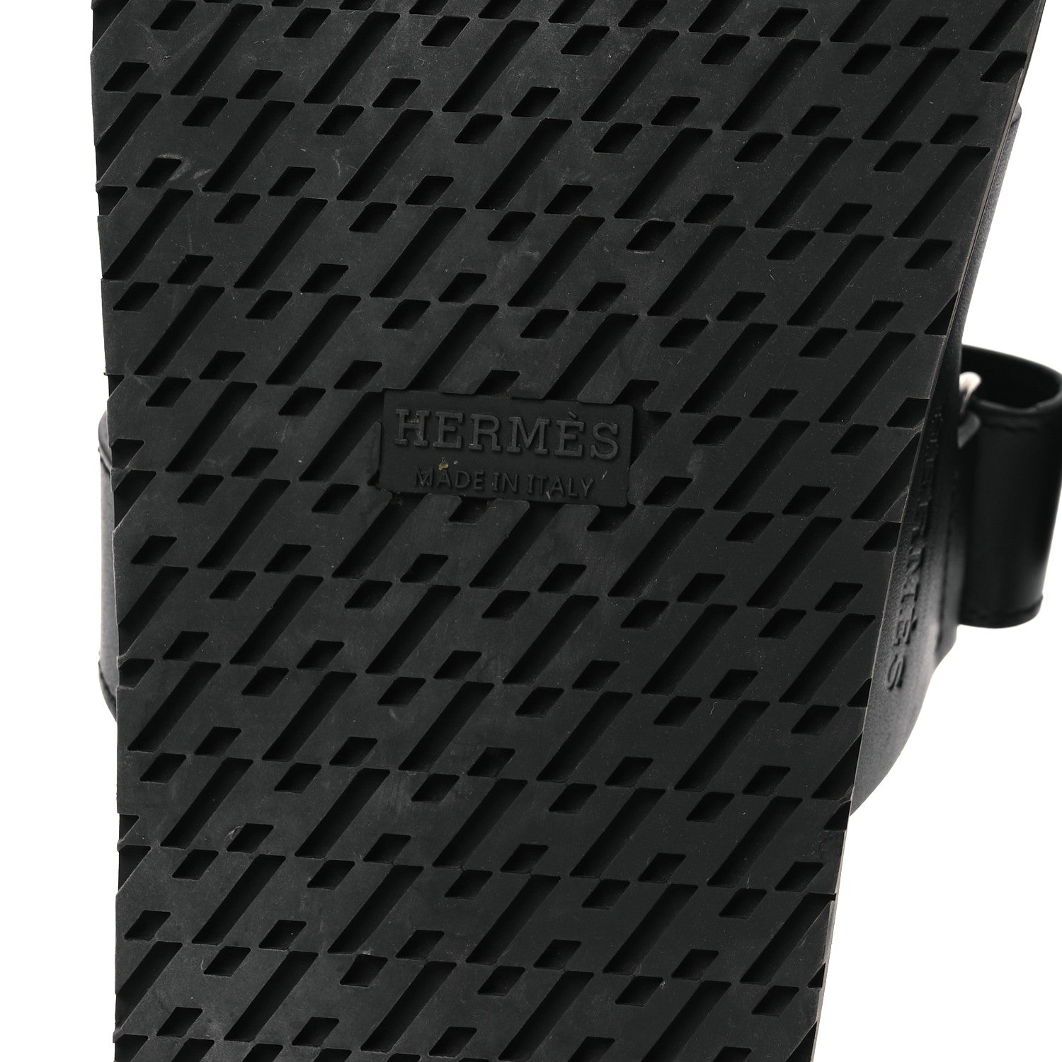 Hermes Calfskin Womens Chypre Sandals 37 Black 8 of 14