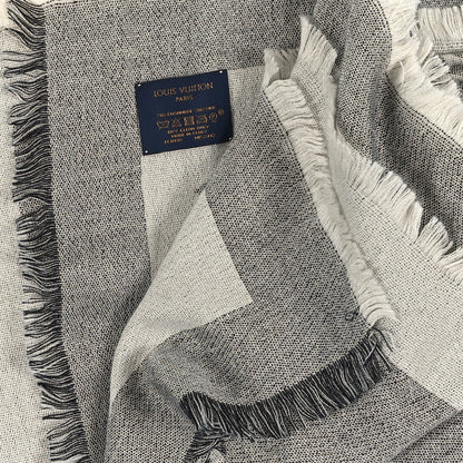 Louis Vuitton Cashmere Silk Monogram Giant Shawl Black 3 of 4