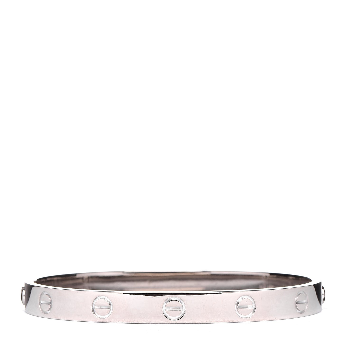 18K White Gold LOVE Bracelet 17