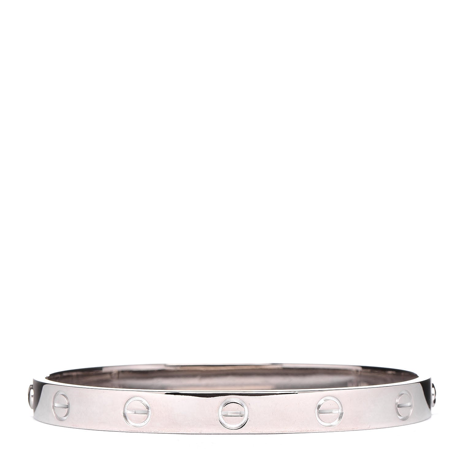 Cartier 18K White Gold LOVE Bracelet 17 1 of 7