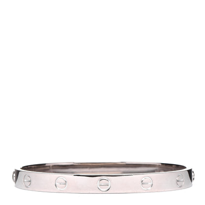 Cartier 18K White Gold LOVE Bracelet 17 1 of 7