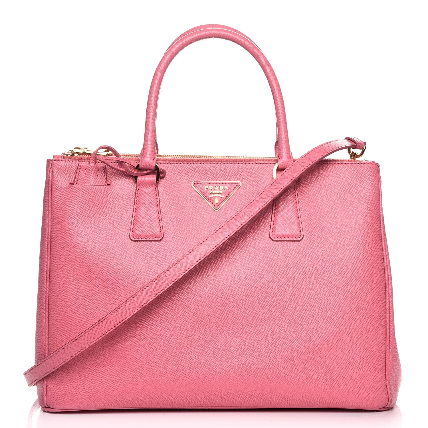 Prada Saffiano Medium Galleria Double Zip Tote Geranio 1 of 10