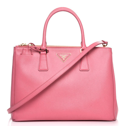 Prada Saffiano Medium Galleria Double Zip Tote Geranio 1 of 10