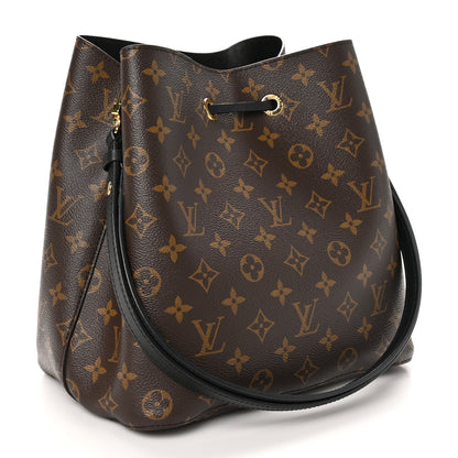Louis Vuitton Monogram Neonoe MM Black 3 of 9
