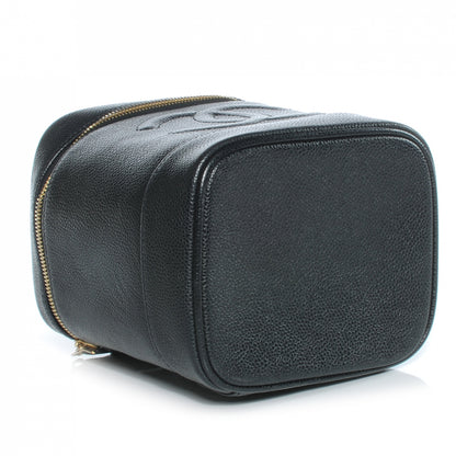 Chanel Caviar Cosmetic Vanity Bag Black 4 of 8