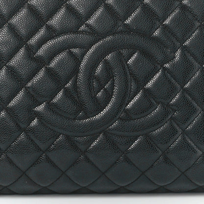Chanel Caviar Quilted XL Grand Shopping Tote GST Black 9 of 12