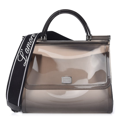 Dolce & Gabbana Rubber Semi Transparent Miss Sicily Satchel Back 1 of 8