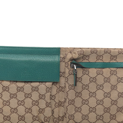 Gucci GG Monogram Web Double Pocket Belt Bag Turquoise 10 of 11