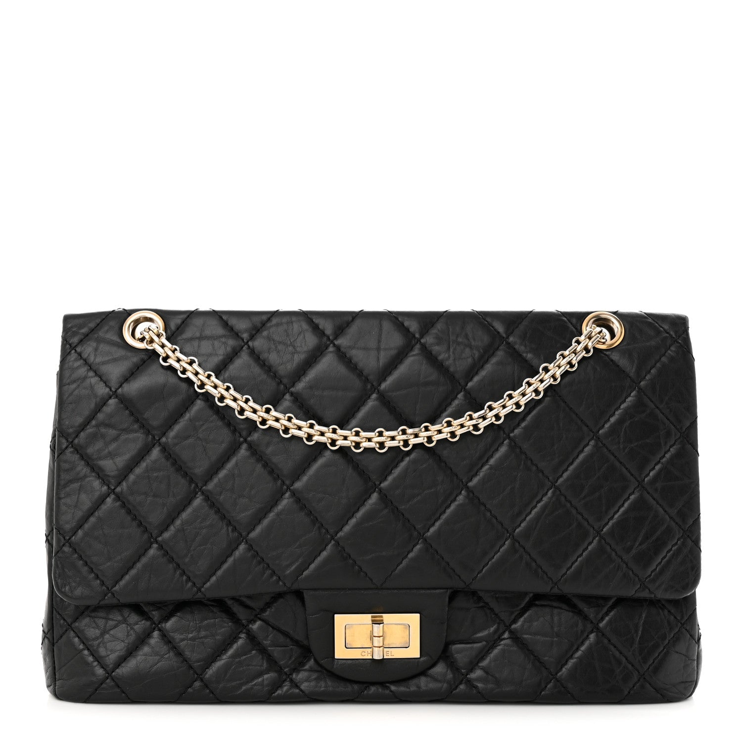 Chanel Aged Calfskin Quilted 2.55 Reissue 227 Flap Black 1 of 10
