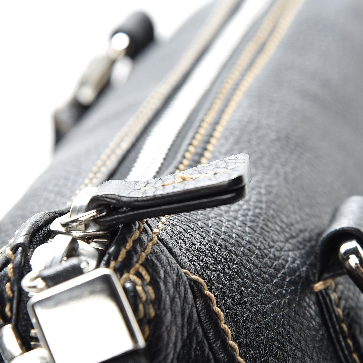 Calfskin Tassel Satchel Black