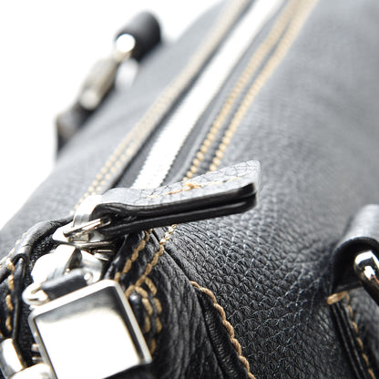 Chanel Calfskin Tassel Satchel Black 12 of 12