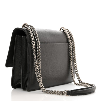 Saint Laurent Grained Calfskin Medium Monogram Sunset Dark Anthracite 2 of 10
