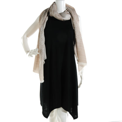 Gucci Wool Silk GG Monogram GGNat Plus Scarf Sand 2 of 5