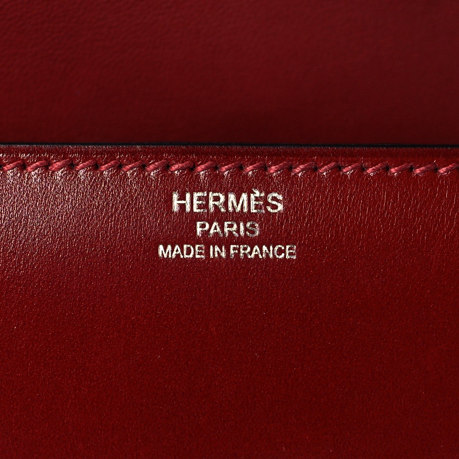 Hermes Tadelakt Egee Clutch Rouge H 6 of 11