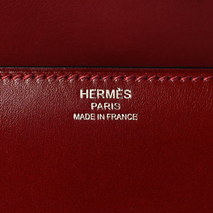 Hermes Tadelakt Egee Clutch Rouge H 6 of 11