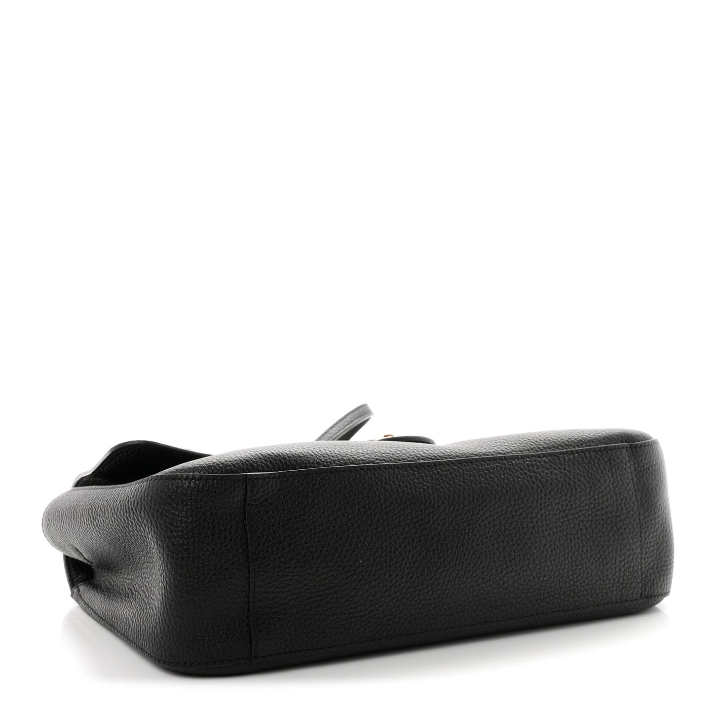 Grained Calfskin Small Souplissimo Maxi Flap Black
