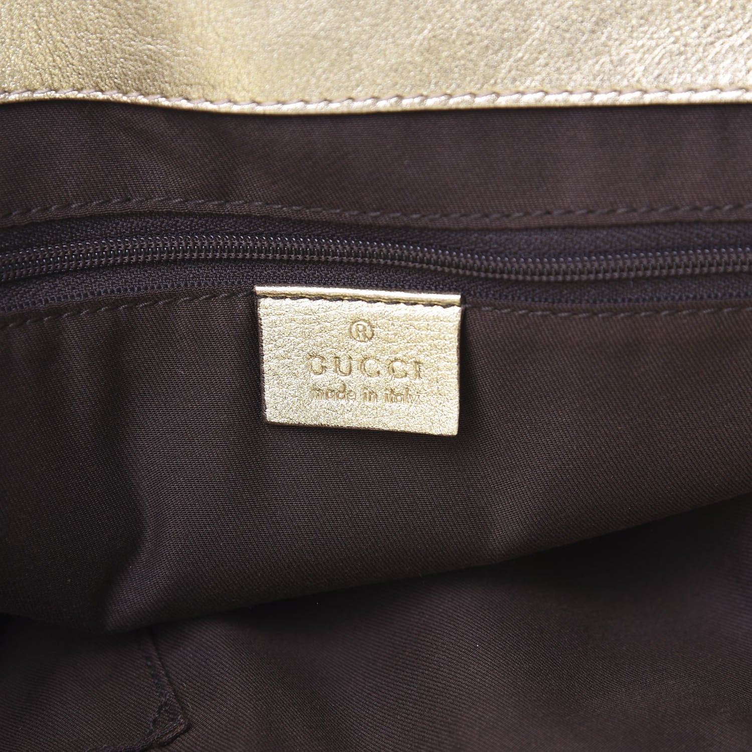 Gucci Metallic Monogram D Gold Tote Gold 5 of 14