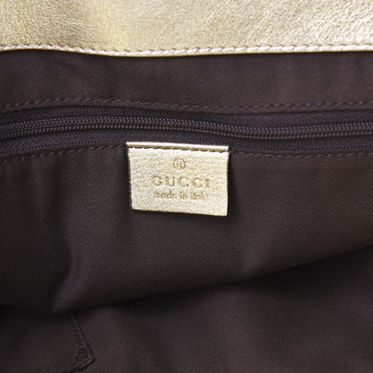 Gucci Metallic Monogram D Gold Tote Gold 5 of 14