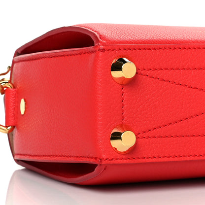 Alexander McQueen Fine Grain Goatskin Box Shoulder Bag 19 Red 5 of 9