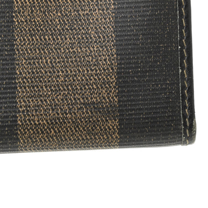 Fendi Pequin Continental Wallet Dark Brown 14 of 15