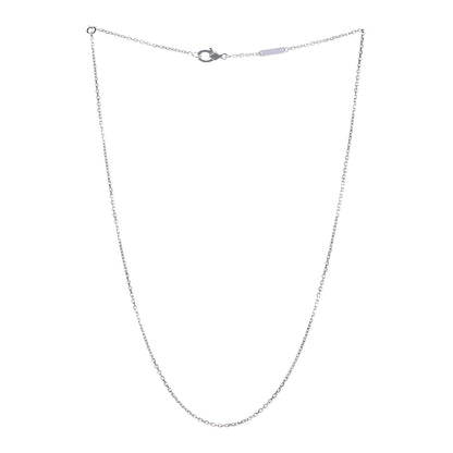 Van Cleef & Arpels 18K White Gold Trace Chain Necklace 3 of 6