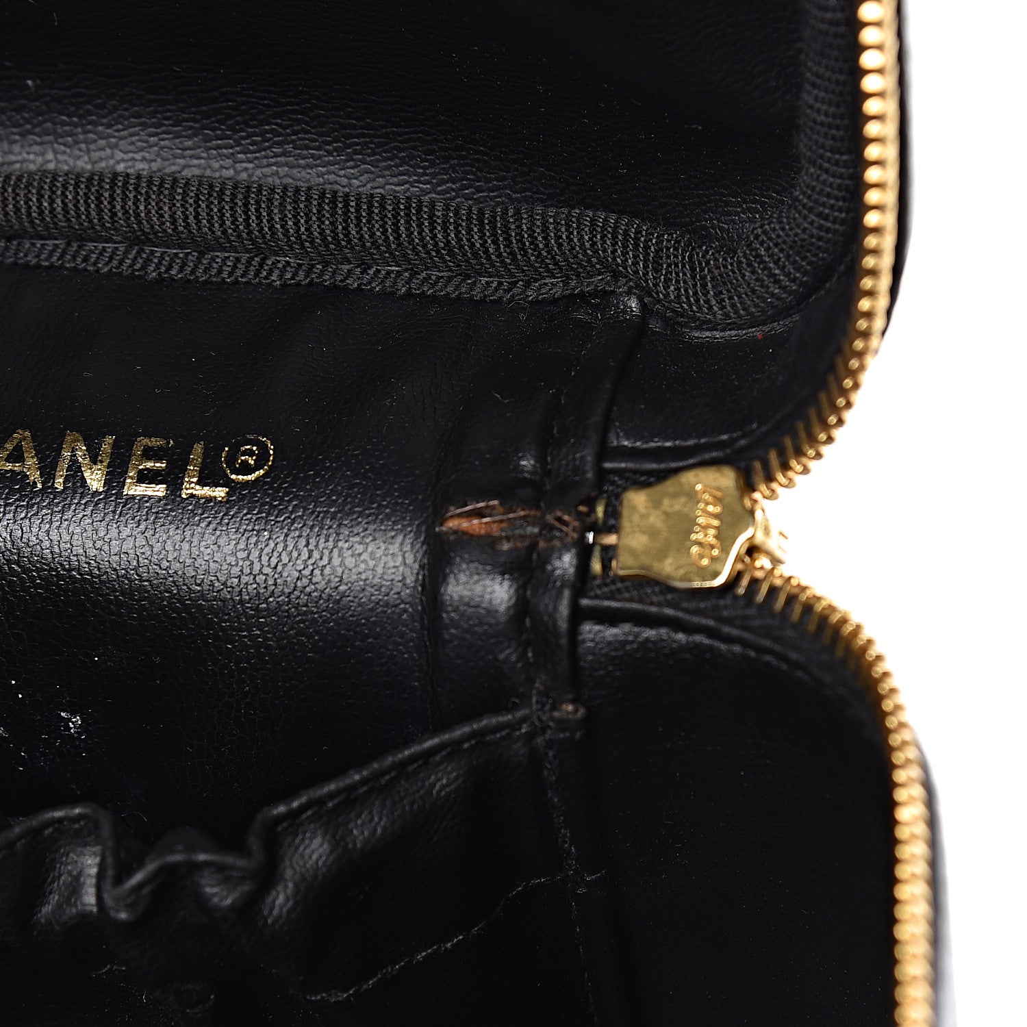 Chanel Lambskin Vanity Cosmetic Case Black 15 of 16