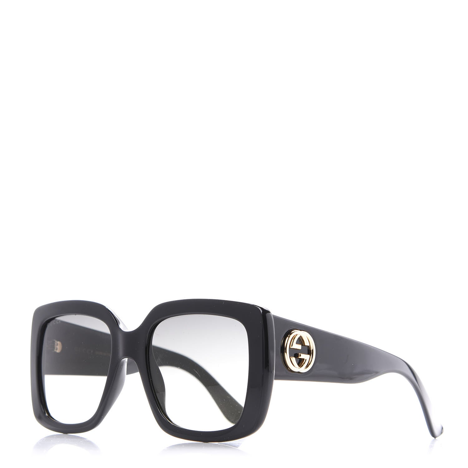 Gucci Acetate Square Frame Sunglasses GG0141S Black 1 of 8