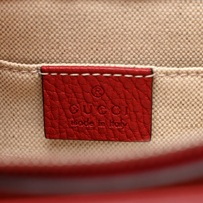 Gucci Dollar Calfskin Crystal Web Medium Dionysus Bamboo Top Handle Bag Hibiscus Red Black Diamond 5 of 9