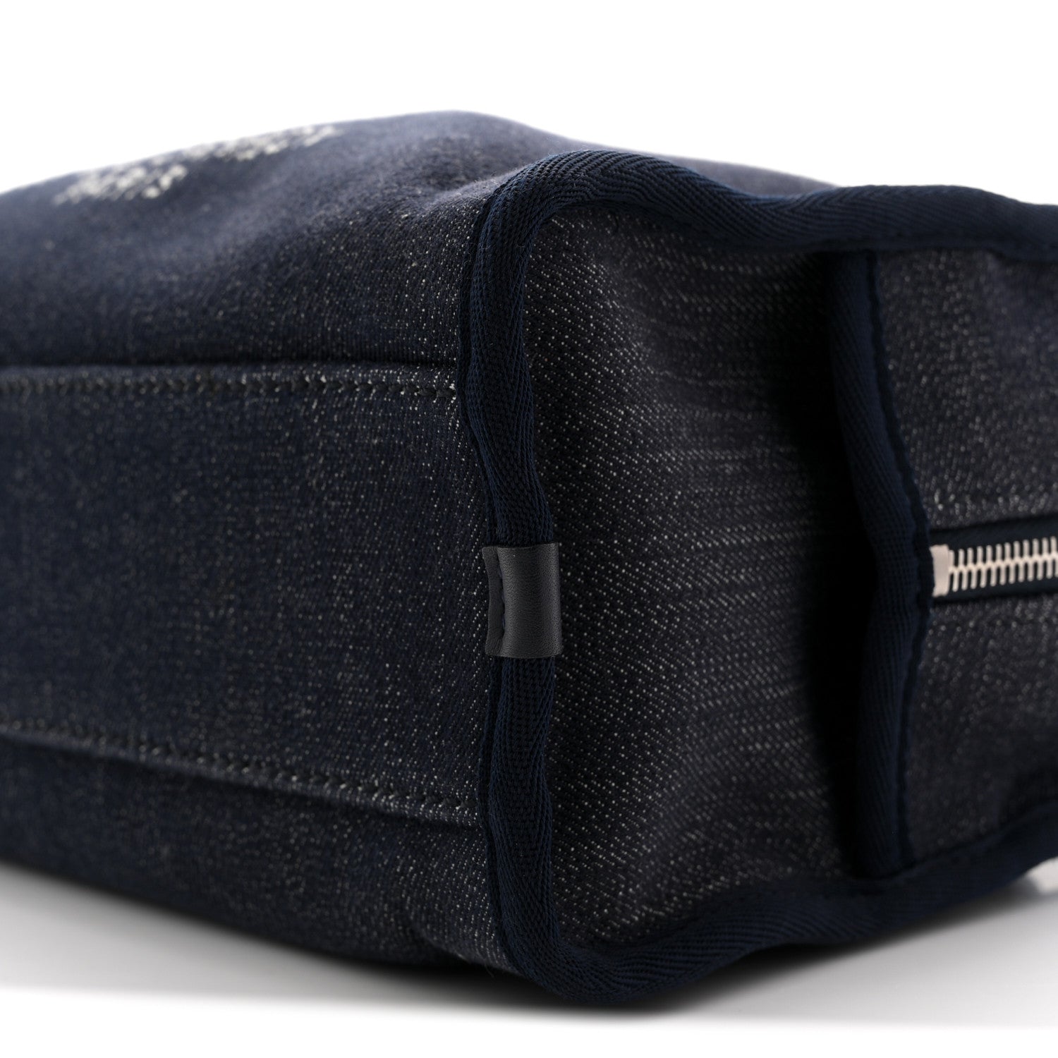 Chanel Denim Deauville Bowling Bag Blue 11 of 12